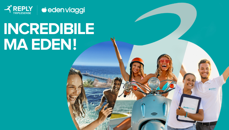 Uno dei visual della nuova campagna Eden Viaggi