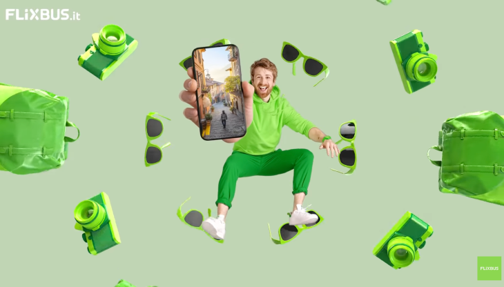 Un'immagine del nuovo spot FlixBus