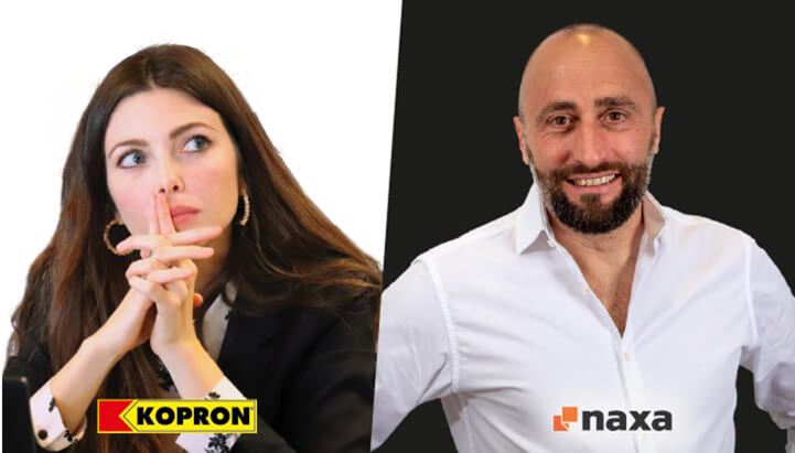 Carolina Vergani di Kopron e Paolo Sirtori di Naxa