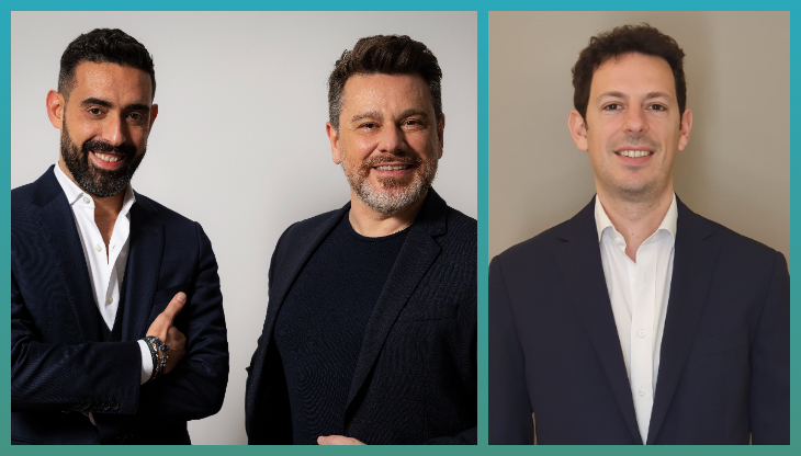 Da sinistra: Marco Valenti e Alberto Gugliada di AdPlay, e Alberto Zilli di Connetty