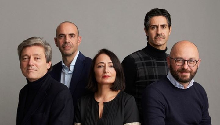 Il board del Gruppo Serviceplan in Italia: da sinistra: Giovanni Ghelardi, Fabio Sperti, Stefania Siani, Vittorio Bucci e Michele Lorenzi