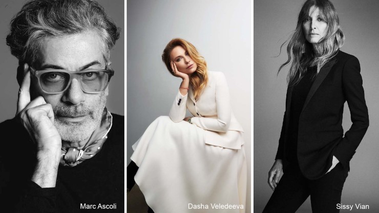 Da sinistra: Marc Ascoli, Dasha Veledeeva, Sissy Vian