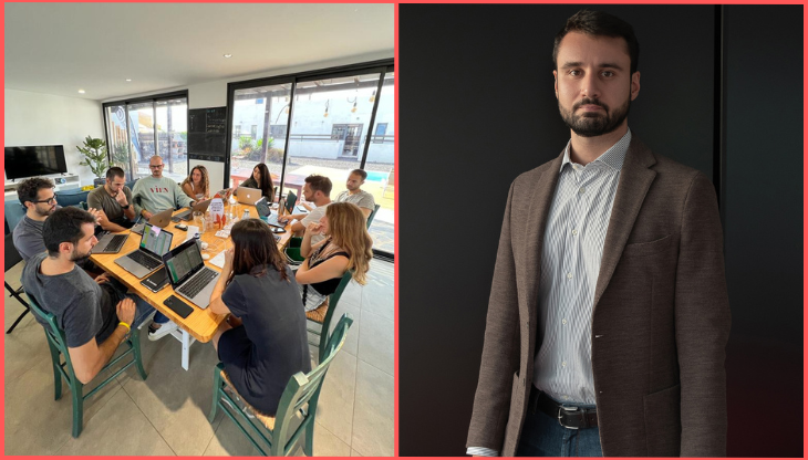 a destra Francesco Marino, Ceo e Co-Founder di Cosmico