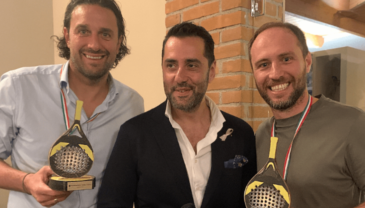  Il duo vincitore Luca Toni e Ale Budel, con Davide Schioppa (al centro)