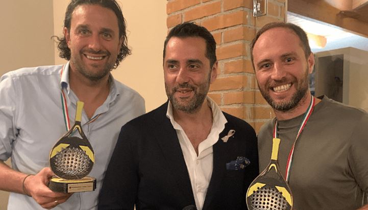  Il duo vincitore Luca Toni e Ale Budel, con Davide Schioppa (al centro)