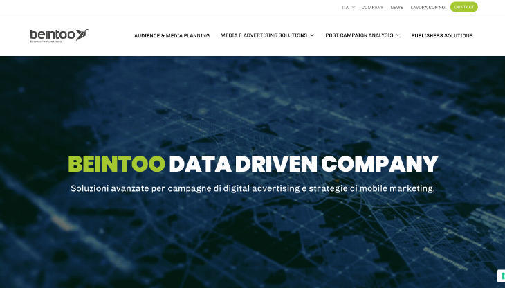 Beintoo lancia il nuovo sito sviluppato insieme a M2 Consultancy