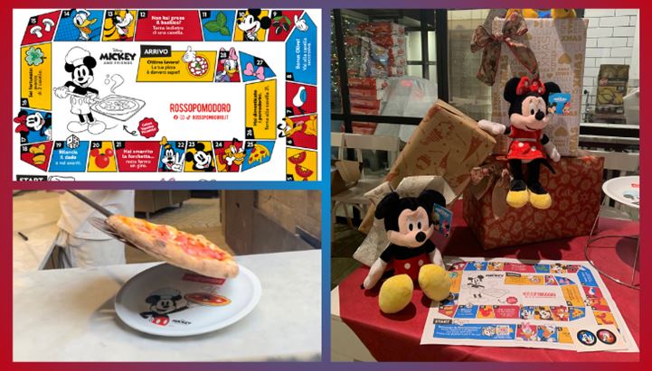 Alcune immagini dalla presentazione della partnership Rossopomodoro - Disney