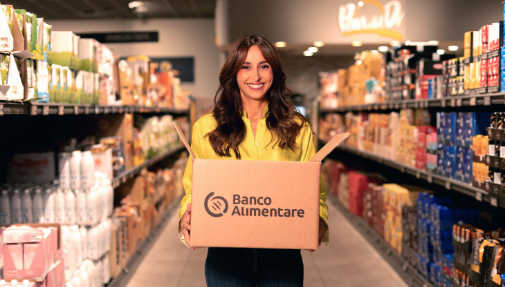 Banco Alimentare, al via la campagna dedicata alla Colletta. Testimonial Benedetta Parodi. Frima Mate Agency 