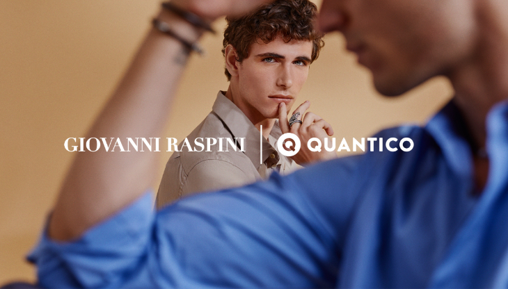 Giovanni Raspini sceglie Quantico per il lancio della nuova campagna uomo