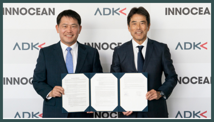 William Lee, Ceo di Innocean, e Oyama Toshiya, Presidente e Ceo del Gruppo Adk