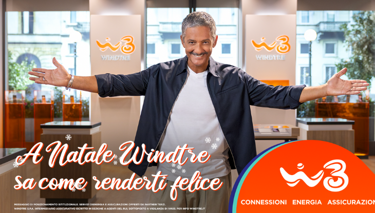Il brand ambassador Fiorello celebra il Natale di WindTre