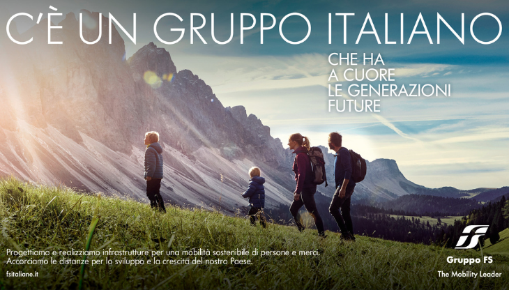 Uno dei soggetti della nuova campagna istituzionale di Gruppo FS
