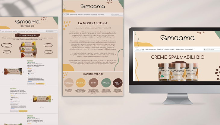 Nella foto, alcuni contenuti realizzati da Next14 per Maama su Amazon