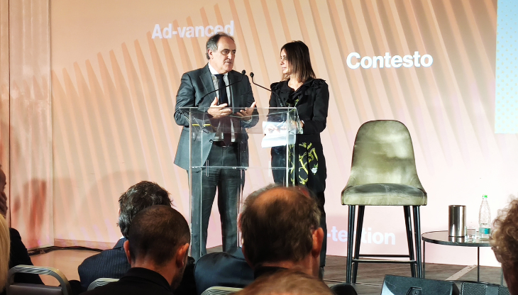 Massimo Martellini, Presidente di FCP, e Roberta Lucca, Presidente FCP-AssoTV