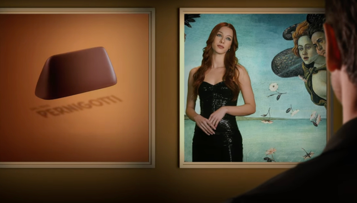 Pernigotti, un frame del nuovo short film "Rinascimento Italiano"