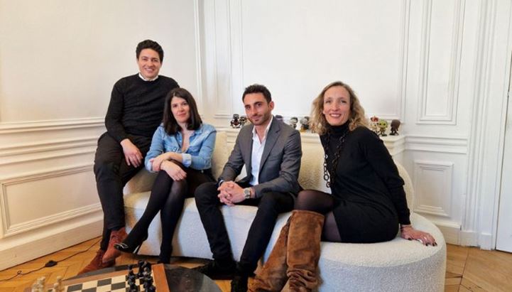 Il leadership team di Dataventure: Boris Bronkhorst, Christine Cazottes, Jérémy Lellouche e Anne Lefort