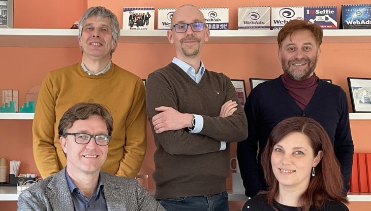 Da sx, Constantijn Vereecken, Roberto Caprioli, Fabio Gusmaroli, Luca Scarselletta e Veronica Piva di FOCUSin