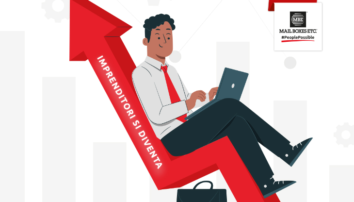 Un dettaglio della copertina del nuovo podcast di Mail Boxes Etc.