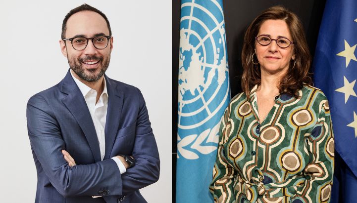 Alessandro Tibaldeschi, fondatore e Amministratore unico di Press Play, e Francesca Santoro, Senior Programme Officer per IOC-UNESCO 