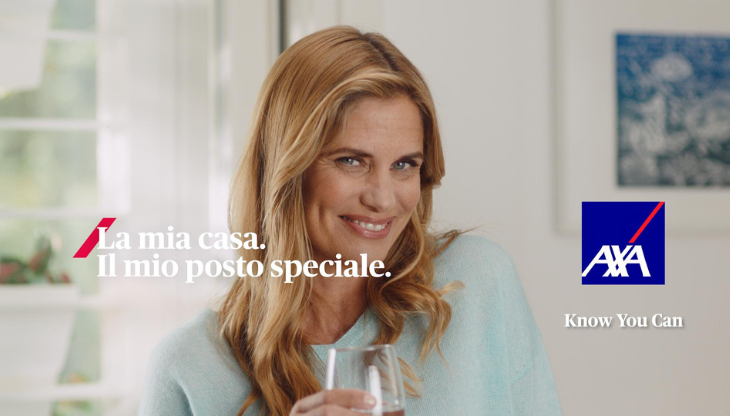 Filippa Lagerback è volto e voce narrante dell’esperienza AXA nel format targato Rai Pubblicità