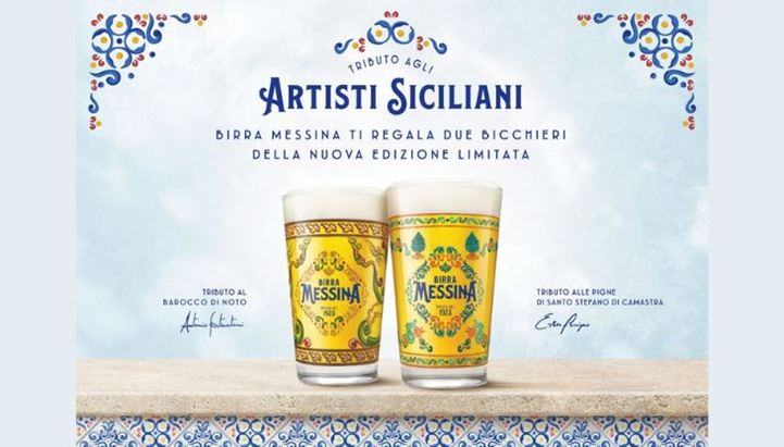 Birra Messina celebra Noto e Santo Stefano di Camastra con i bicchieri  limited edition 2023