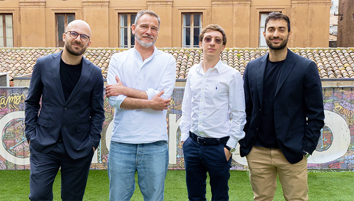 Marco Dodaro, Equity Partner & Head of Strategy; Pierfrancesco Petrosillo, Chief Strategy Officer; Alessandro La Rosa, Ceo e Founder; e Federico Tudisco, Equity Partner & Head of Sales