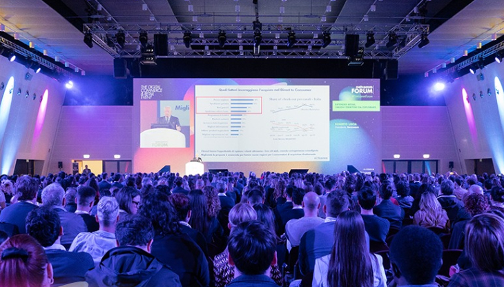 Netcomm Forum 2023: un momento della plenaria