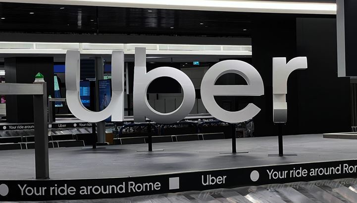 Una recente campagna Uber a Fiumicino