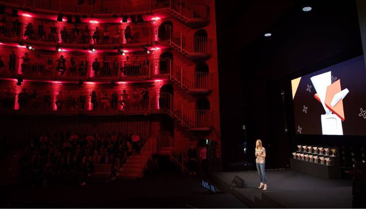 Un momento della serata di premiazione