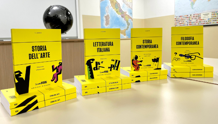 I quattro volumi della "Limited Edition" frutto della collaborazione tra ScuolaZoo ed Edizioni Bignami