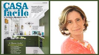 La cover del nuovo numero di CasaFacile e il direttore Francesca Magni 