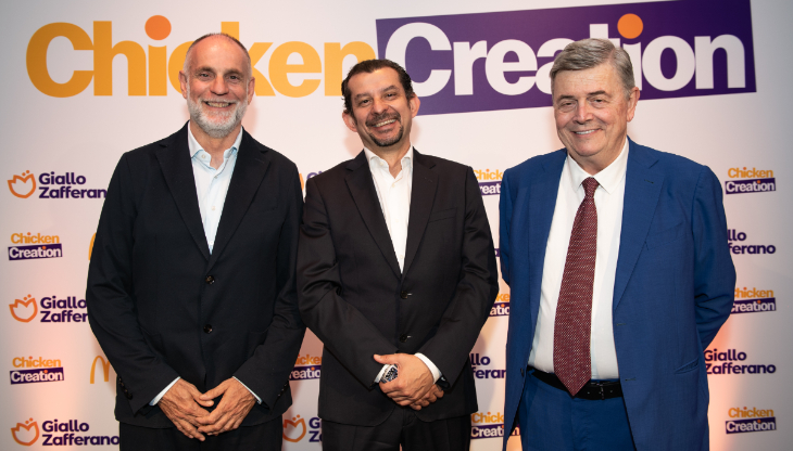 Da sin.: Mauro Rosati, Direttore Fondazione Qualivita; Dario Baroni, A.D. McDonald's Italia e Stefano Berni, D.G. Consorzio di Tutela Grana Padano