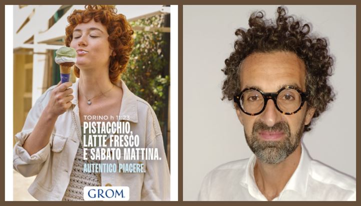Uno dei soggetti della nuova campagna e Antonio Giglio, Global Marketing Lead di Grom