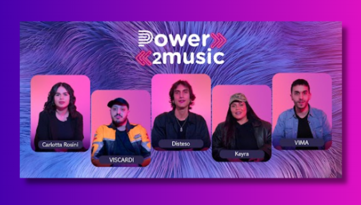 I cinque vincitori del contest Power2Music promosso da Pulsee Luce e Gas