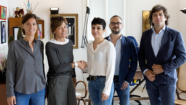 Vittoria Muraro, CEO di M&A Talent Union, Paola Meneghini, presidente di M&A Talent Union, Caterina Caddeo CEO di Akaueb e Akasearch, Simone Rotili, CMO di Akaueb e Akasearch, e Nicolò Muraro, general manager di M&A Talent Union