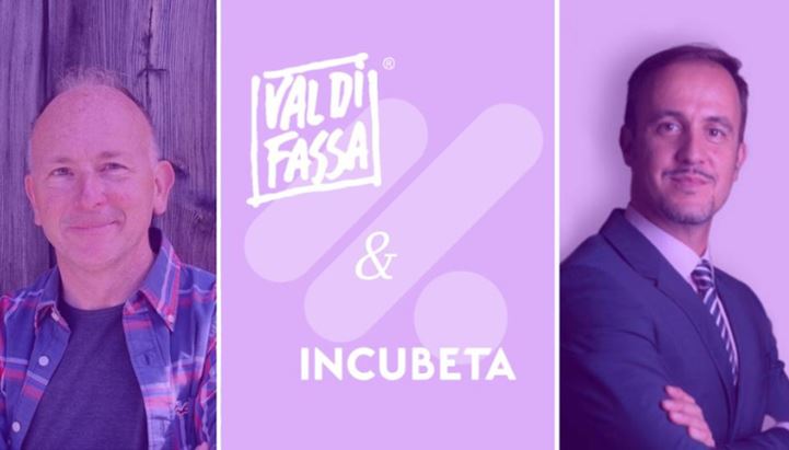 Da sinistra: Paolo Grigolli, direttore dell’ Apt Val di Fassa, e Alessio Romero, Head of Sales di Incubeta