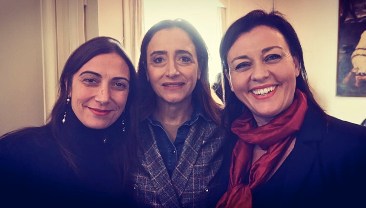 Daniela Poggio (VP Ferpi), Daniela Bianchi (Segretaria Generale) ed Elena Salzano (Presidente Ferpi Servizi)