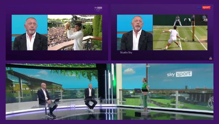 Alcuni momenti della finale di Wimbledon giocata tra Alcaraz e Djokovic commentati su Sky