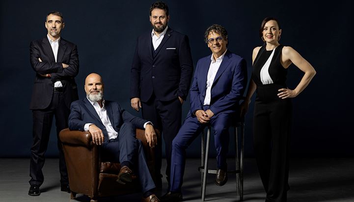 Da sinistra, Sandro Moretti, Tommaso Giola, GianMario Infelici, Giovanni Giuffrida e Lucia Milighetti