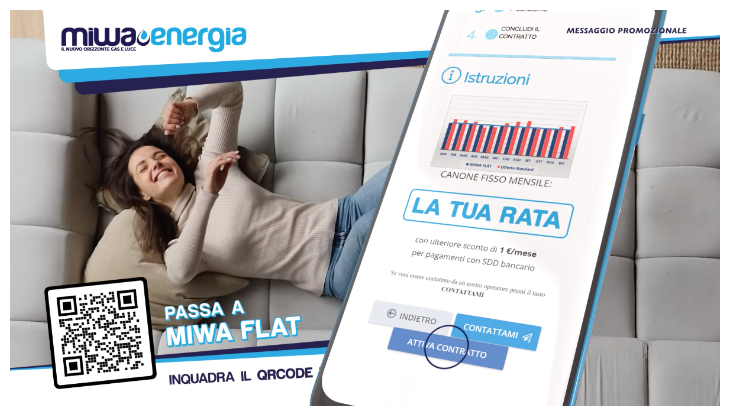 MIWA energia torna in Tv per raccontare i benefici della nuova offerta. Firma Yolo Plus
