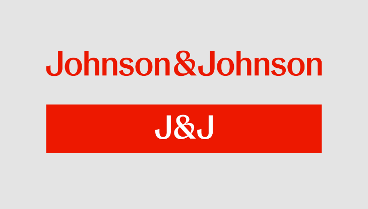 Il nuovo logo di Johnson & Johnson nelle versioni estesa e breve