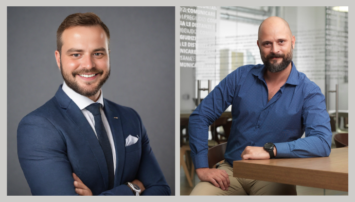 Cristian Muraro e Riccardo Barbazza, rispettivamente Innovation Manager ed Executive Creative Director di Bebit