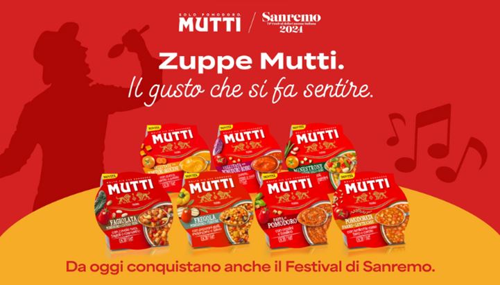 Mutti a Sanremo 2024 con le zuppe ready to use