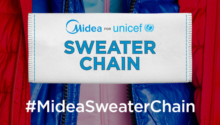 La campagna TikTok #MideaSweaterChain a supporto dell'Unicef