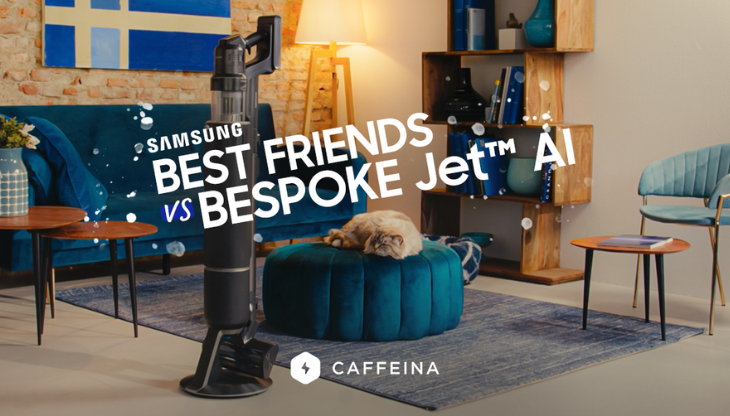 Samsung Electronics Italia con Caffeina per raccontare la nuova scopa Bespoke Jet AI 