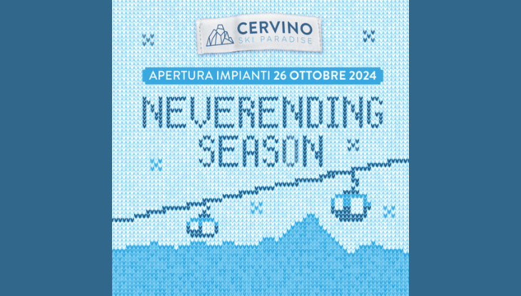 Un'immagine della campagna 2024/2025 di Cervino Sky Paradise, realizzata da Instant Love