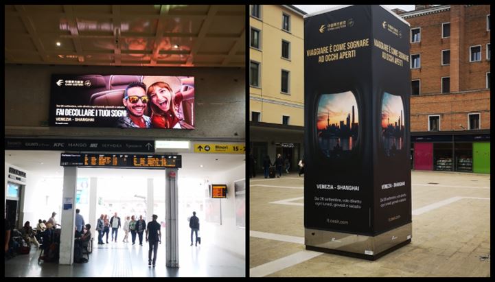 Nella foto, due immagini della campagna