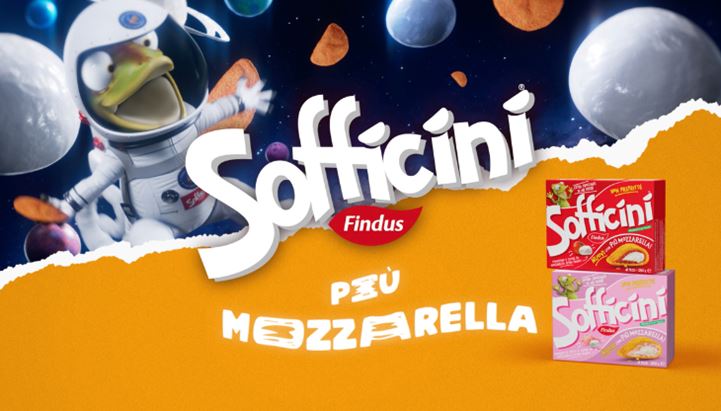 Un frame dallo spot Findus dedicato alla nuova ricetta di Sofficini