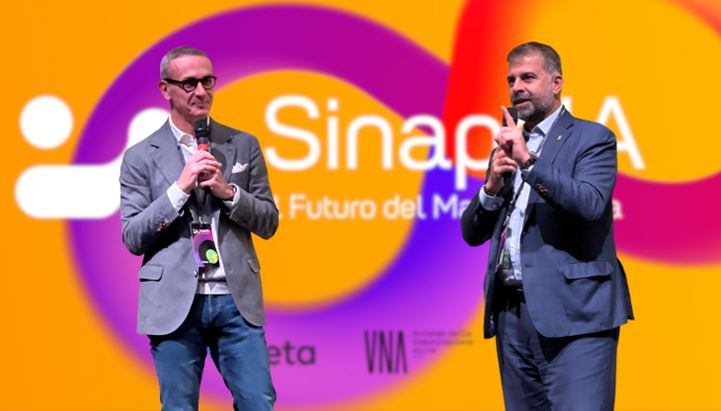 Luca Colombo, Country Director di Meta, e Davide Arduini, Presidente di UNA