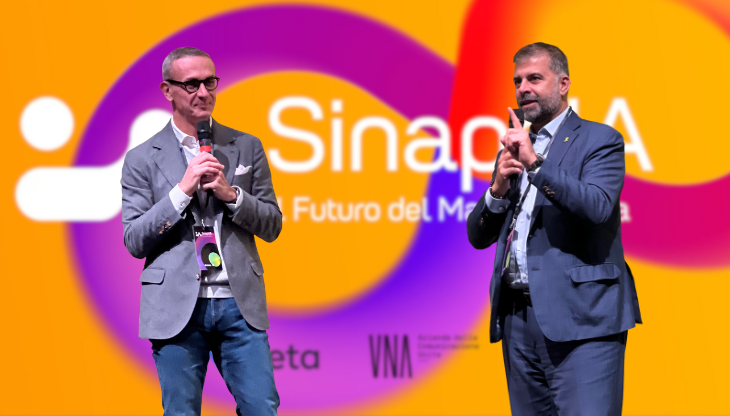 Luca Colombo, Country Director di Meta, e Davide Arduini, Presidente di UNA